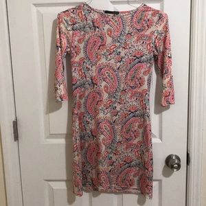 A silk patterned dress